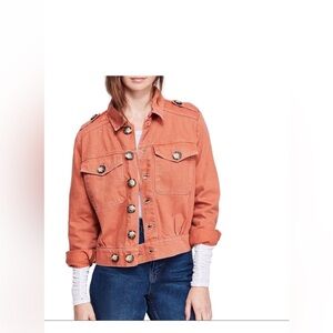 Free people denim jacket size extra small 100% Cotton